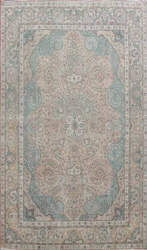 Floral Tabriz Persian Area Rug 10x13