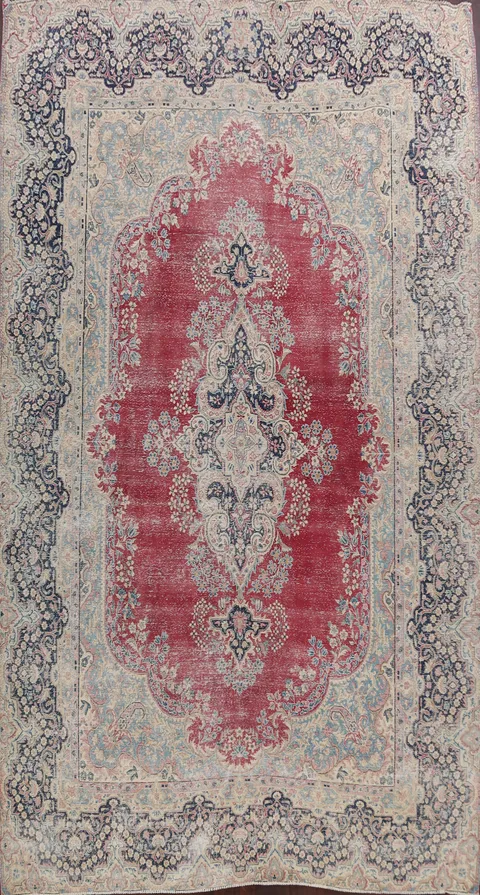 Floral Kerman Persian Area Rug 10x14