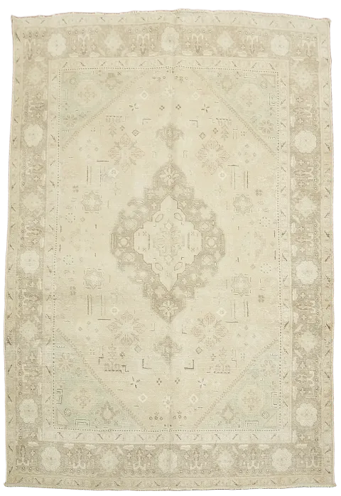 Geometric Tabriz Persian Area Rug 7x10