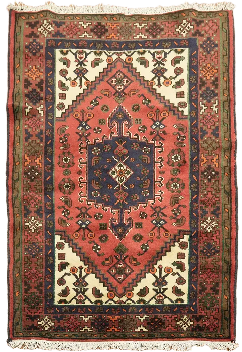 Exquisite Tribal Patterned Hamedan Persian Rug 3x5 ft