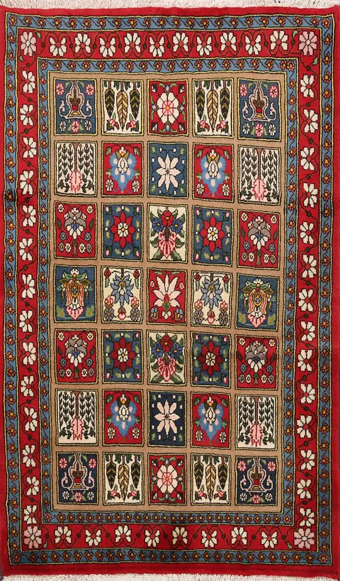 Garden Design Bakhtiari Persian Area Rug 4x5