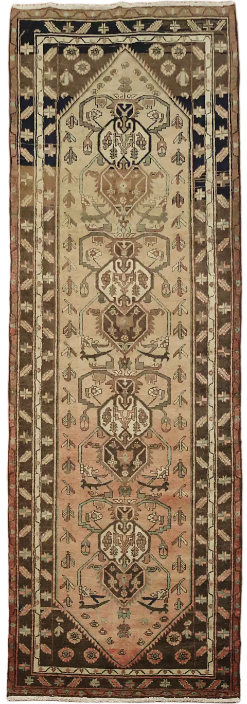Tribal Malayer Persian Runner Rug 3x9