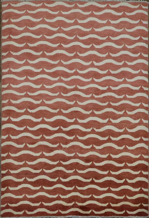 Geometric Gabbeh Kashkoli Oriental Area Rug 4x6