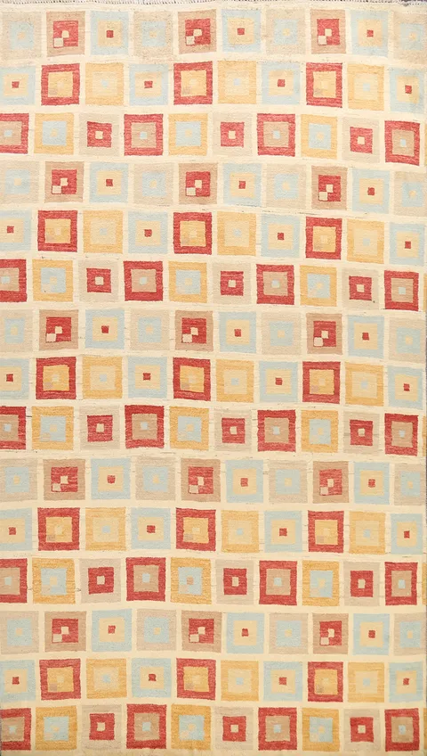 Geometric Gabbeh Kashkoli Oriental Area Rug 6x10