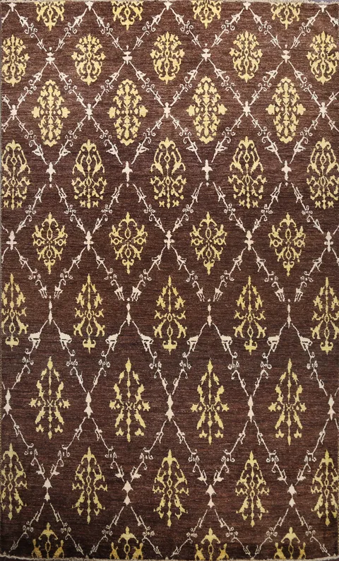 Floral Gabbeh Kashkoli Oriental Area Rug 7x9