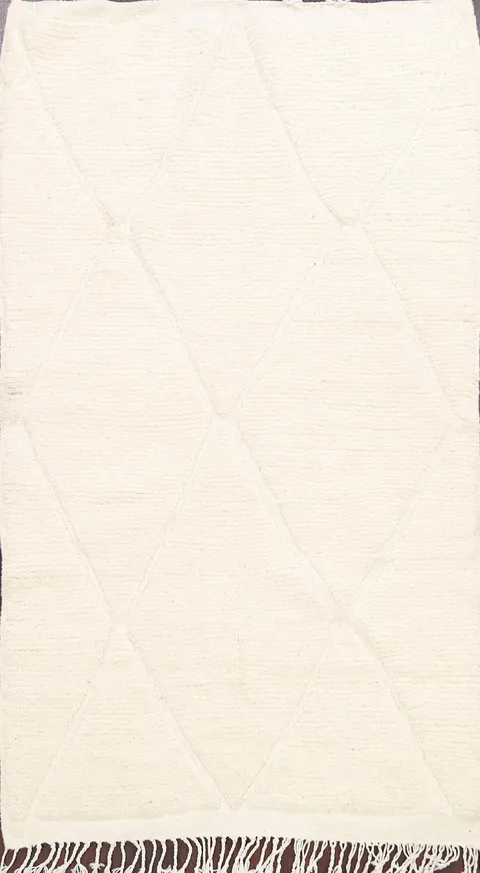 All-Over Trellis Moroccan Oriental Area Rug 4x6