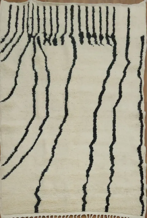 Abstract Moroccan Oriental Area Rug 5x8