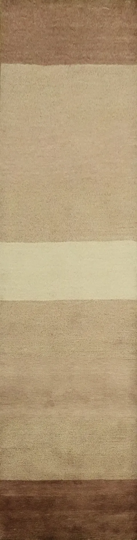 Modern Gabbeh Kashkoli Oriental Runner Rug 3x10