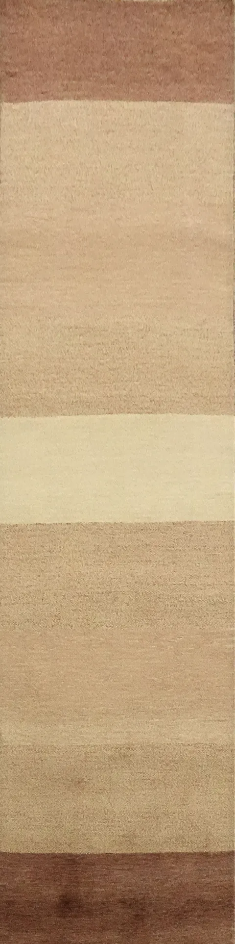 Modern Gabbeh Kashkoli Oriental Runner Rug 3x10