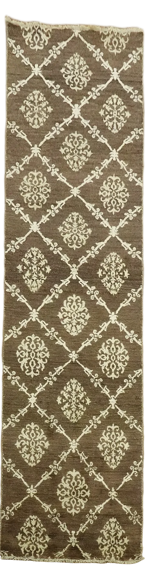 Geometric Gabbeh Kashkoli Oriental Runner Rug 3x10