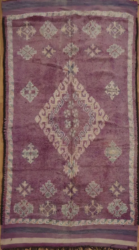 Antique Tribal Moroccan Oriental Area Rug 6x11