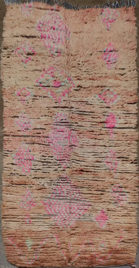 Tribal Moroccan Oriental Area Rug 5x9