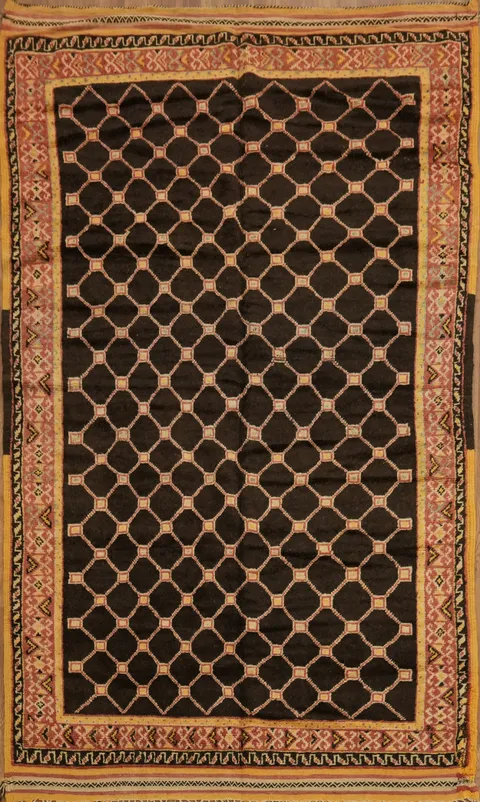 All-Over Tribal Moroccan Oriental Area Rug 5x9