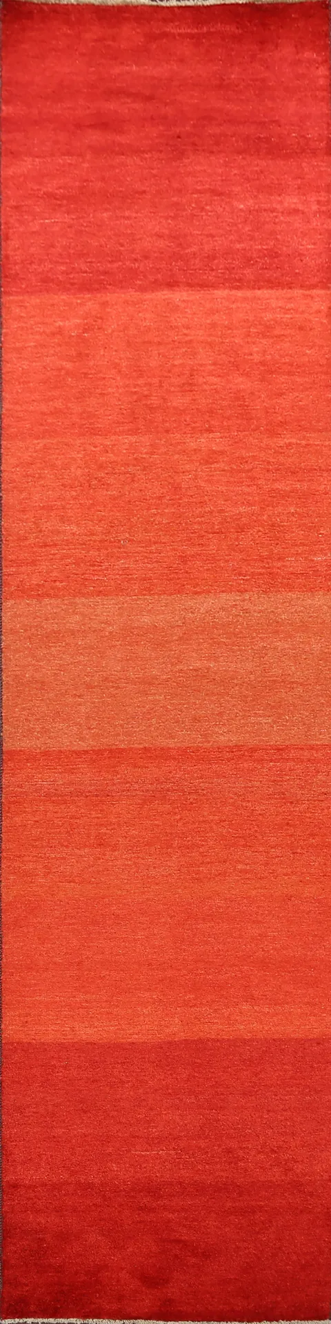 Modern Gabbeh Kashkoli Oriental Runner Rug 3x12