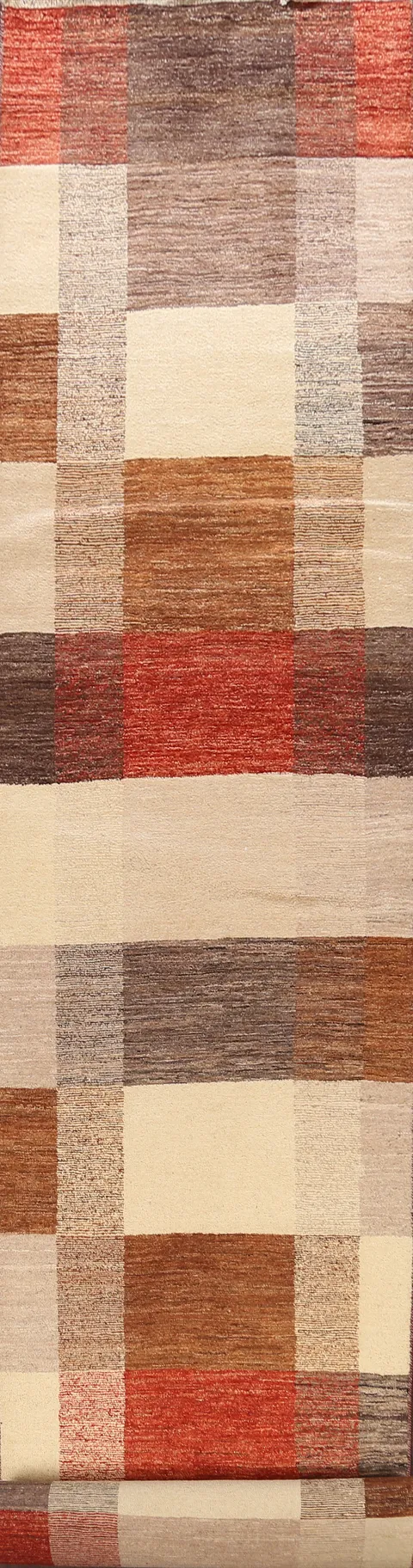 Modern Gabbeh Kashkoli Oriental Runner Rug 3x21