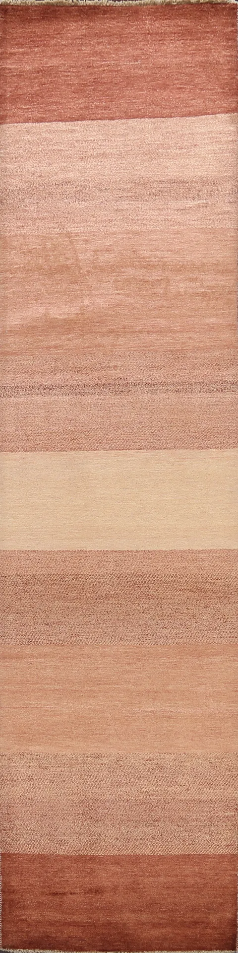 Modern Gabbeh Kashkoli Oriental Runner Rug 3x12