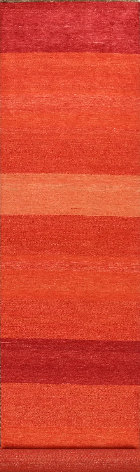 Modern Gabbeh Kashkoli Oriental Runner Rug 3x16