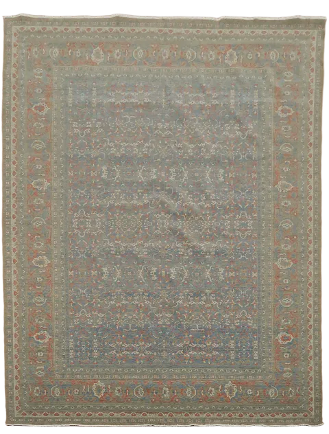 Silver Washed Ziegler Turkish Area Rug 10x13