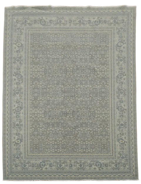 Silver Washed Ziegler Turkish Area Rug 10x13