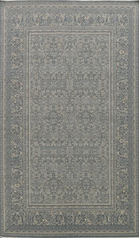 Silver Washed Ziegler Turkish Area Rug 7x10
