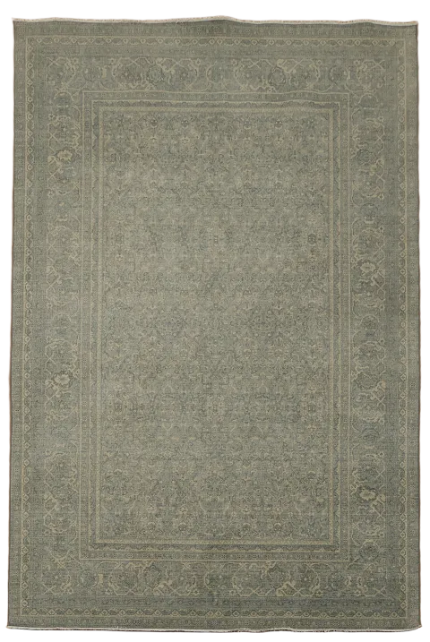 Silver Washed Ziegler Turkish Area Rug 7x10