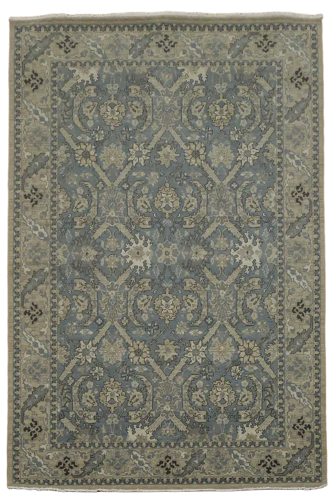 All-Over Ziegler Oushak Turkish Wool Area Rug 7x10