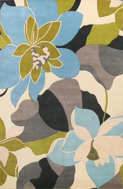 Floral Modern Indian Oriental Rugs