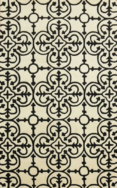 All-Over Modern Oriental Area Rug 5x8
