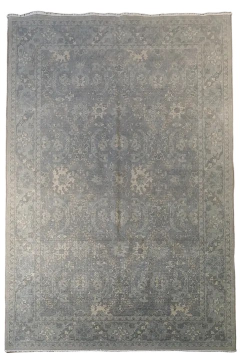 Silver Washed Ziegler Turkish Area Rug 7x10