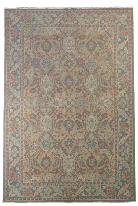 All-Over Ziegler Oushak Turkish Wool Area Rug 7x10