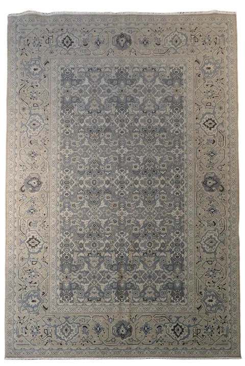 Silver Washed Ziegler Turkish Area Rug 7x10