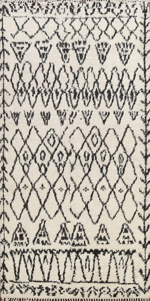 Tribal Moroccan Oriental Area Rug 6x10