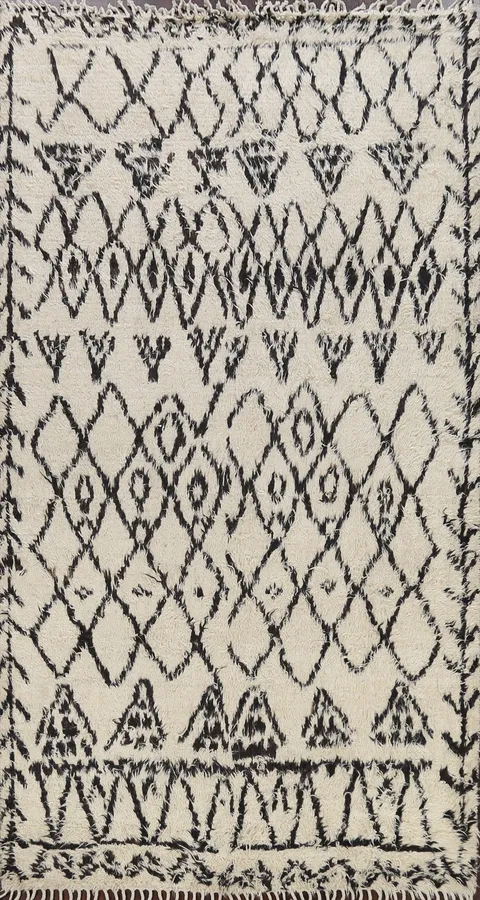 Tribal Moroccan Oriental Area Rug 6x9