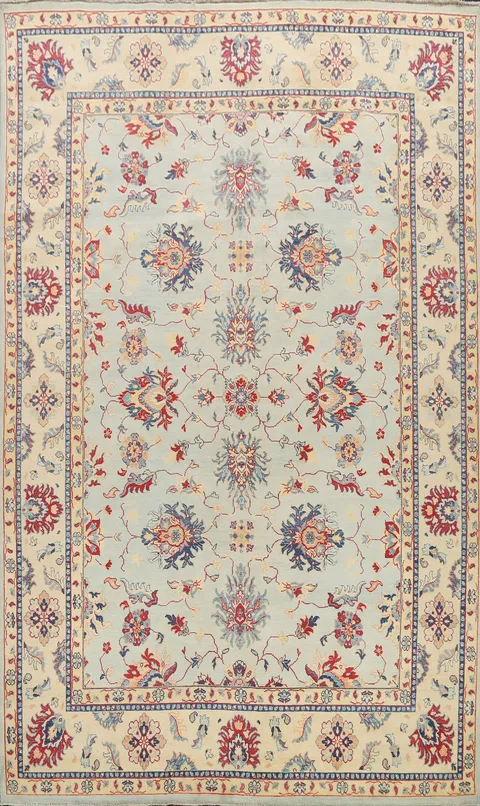 Vegetable Dye Super Kazak Oriental Area Rug 9x12
