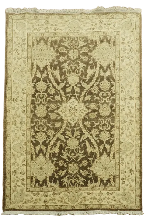 Floral Oushak Oriental Area Rug 4x6