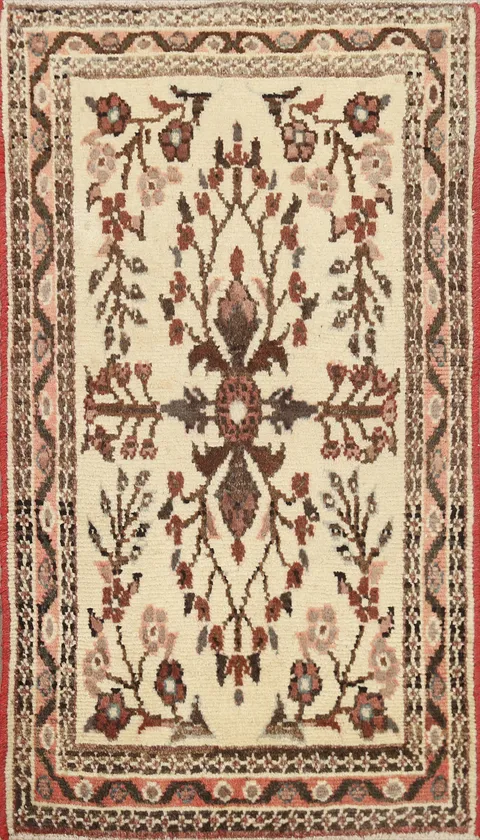 Floral Hamedan Persian Area Rug 2x3