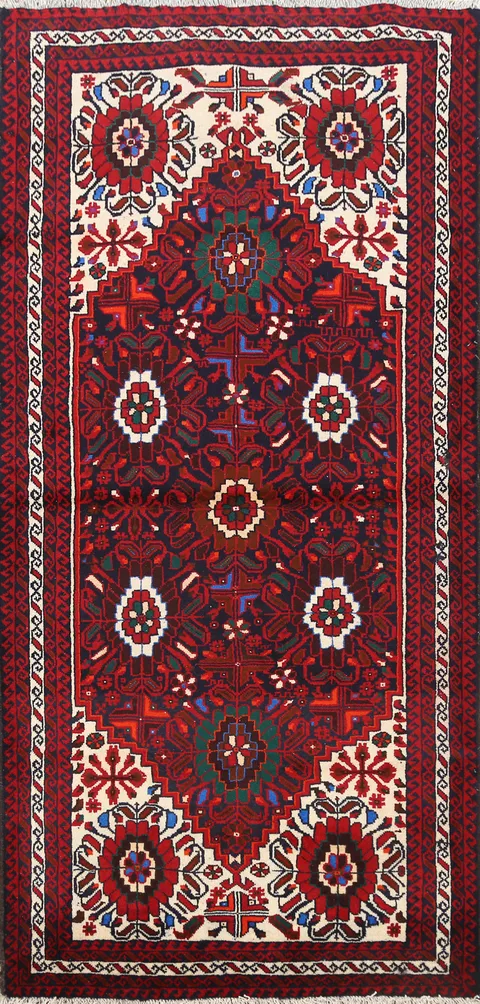 Geometric Balouch Persian Runner Rug 3x7
