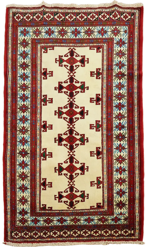 Geometric Balouch Persian Area Rug 3x4