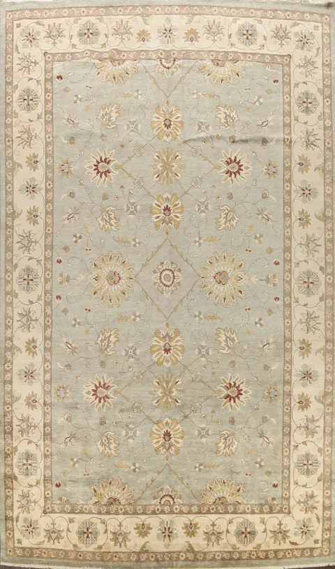 100% Vegetable Dye Peshawar Chobi Oriental Area Rug 12x18