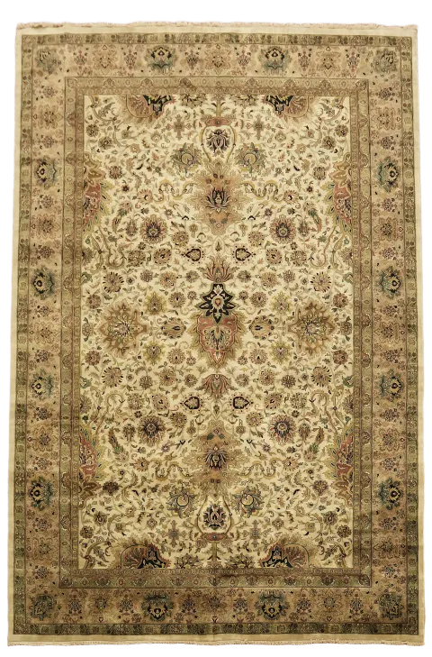 Fine 100% Vegetable Dye Agra Oriental Area Rug 12x18