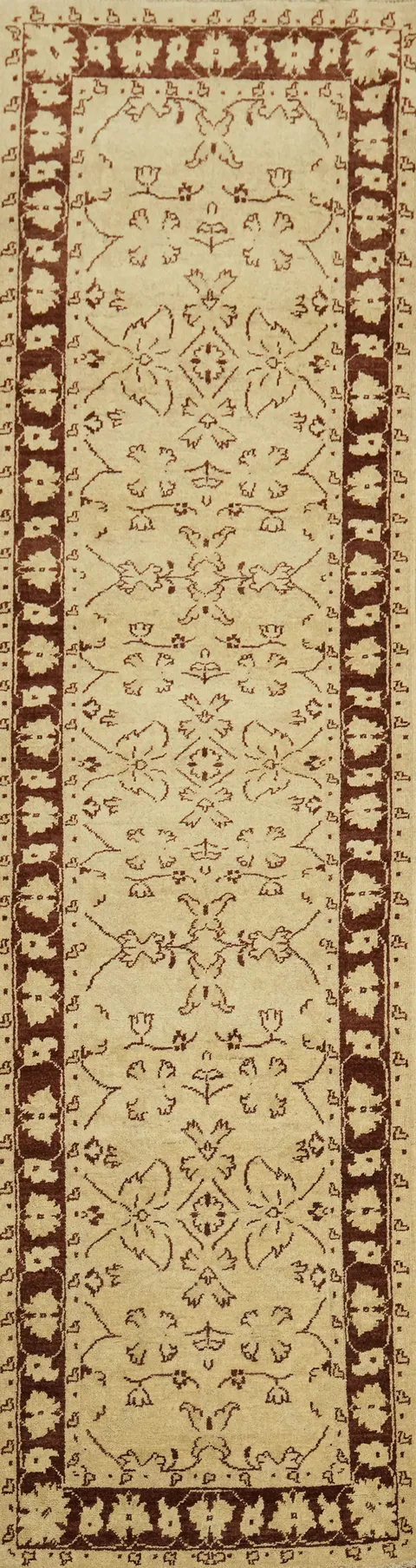 Floral Peshawar Oriental Runner Rug 3x10