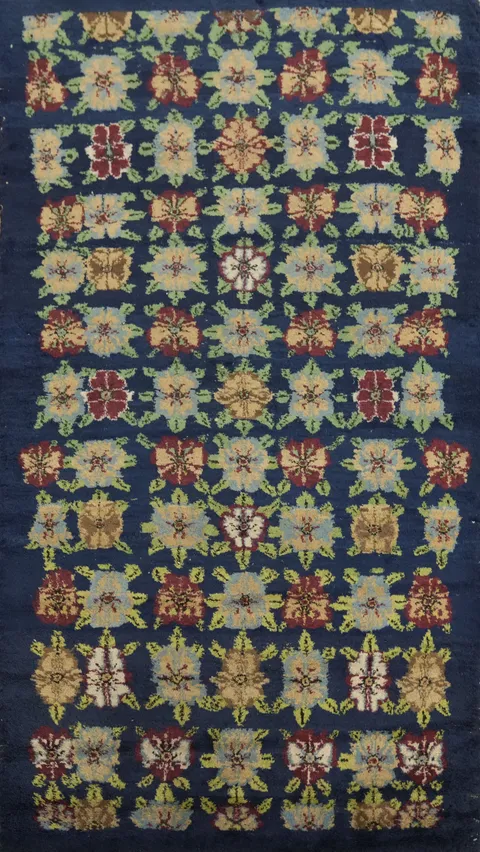Vibrant Floral Pattern Vintage Bakhtiari Persian Rug 4x7