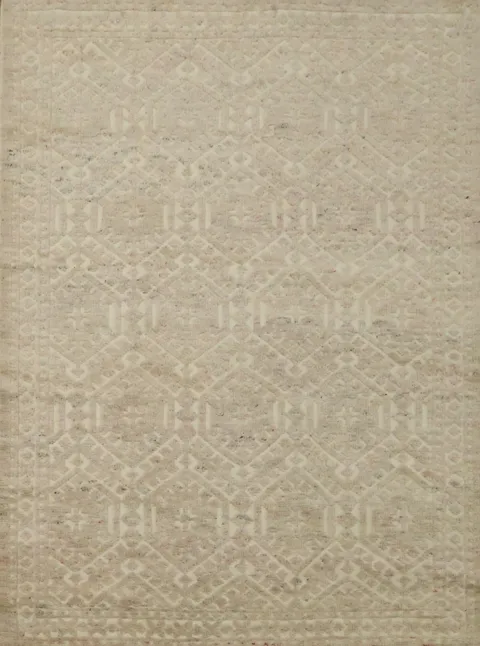 Geometric Modern Moroccan Rug 5x7