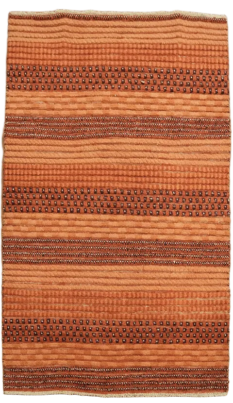 Stripe Gabbeh Kashkoli Oriental Area Rug 3x5