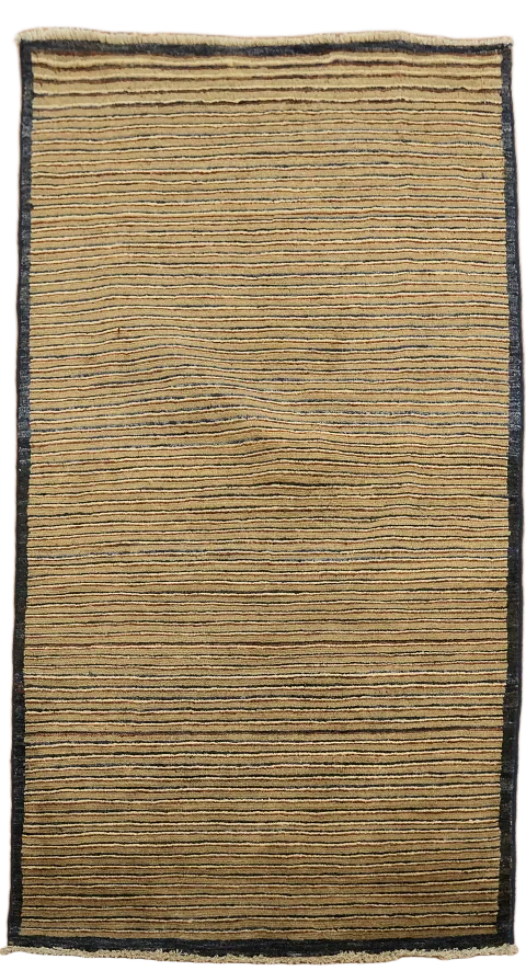 Stripe Gabbeh Kashkoli Oriental Area Rug 3x5