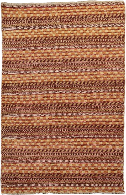 Intricate Striped Pattern Rug in Earthy Tones for Living Spaces 3'x4'