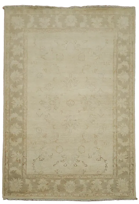 Vegetable Dye Muted Earth-tone Peshawar Chobi Oriental Area Rug 3x5