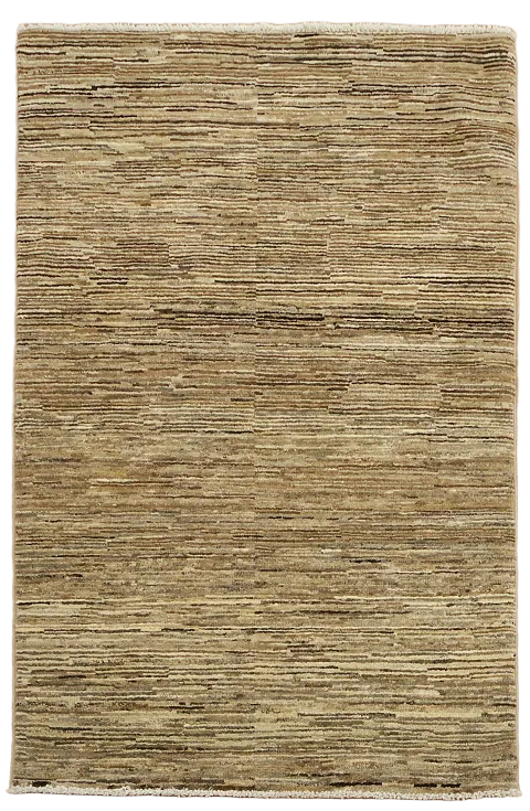 Modern Stripe Gabbeh Kashkoli Oriental Area Rug 3x4