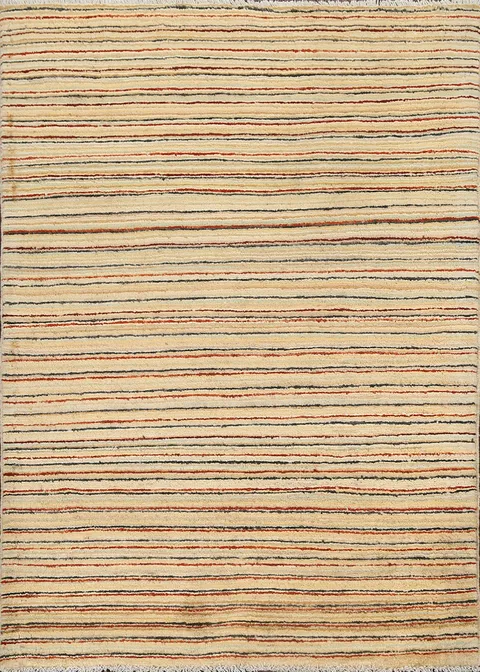 Stripe Gabbeh Kashkoli Oriental Area Rug 3x5