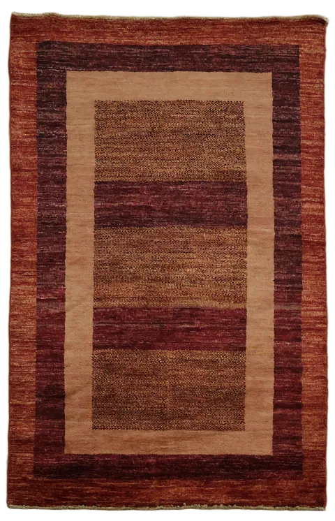 Geometric Gabbeh Kashkoli Oriental Area Rug 4x6